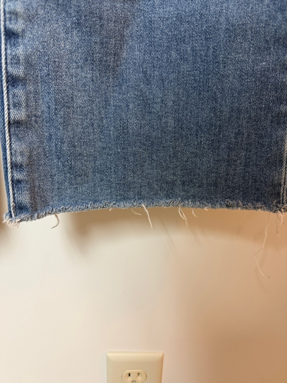 PAIGE Straight Leg Jeans in Medium Blue Wash - Picture 3 of 4